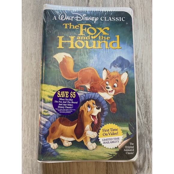 NEW Sealed The Fox and the Hound (VHS, 1994) Black Diamond - Picture 1 of 5